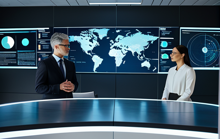 A diverse group of professional legal technologists and data privacy experts, dressed in modern business suits and modest clothing, collaboratively analyzing complex digital data on holographic displays in a sleek, futuristic law office. The scene showcases advanced AI interfaces and global data network projections, emphasizing secure data compliance and cybersecurity. The professionals are fully clothed, in appropriate attire, with perfect anatomy, correct proportions, and natural poses, featuring well-formed hands and proper finger count. The overall mood is innovative and focused, representing the forefront of legal technology. This image is safe for work and appropriate content, suitable for professional use, with natural body proportions.