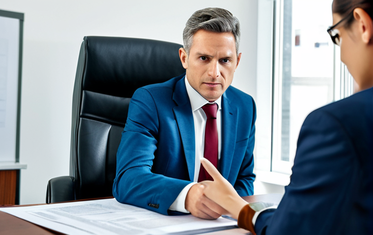 **Prompt:** A lawyer reviewing a housing contract with a client in a bright office. The client is concerned, pointing at a clause. The lawyer is explaining the details. Professional attire, fully clothed, safe for work, appropriate content, perfect anatomy, natural proportions, professional setting, modest.