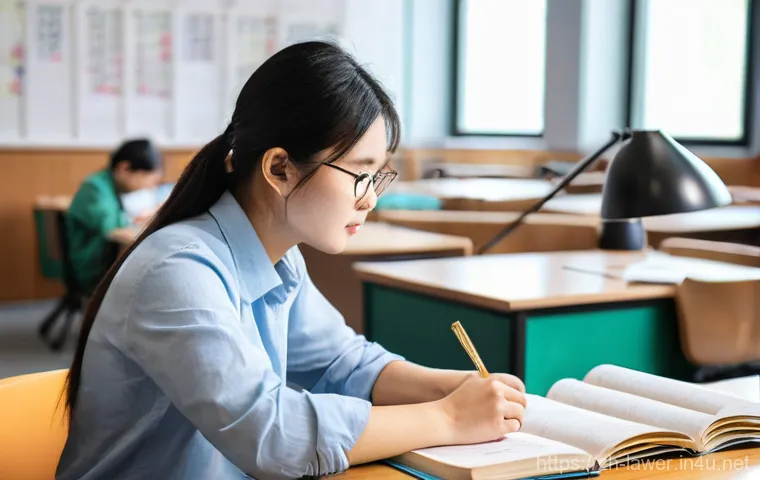 변호사 자격증 시험 응시료와 준비 비용 - **Prompt 1: Dedicated Study Session**
    "A young Chinese adult, appearing to be in their late 20s,...