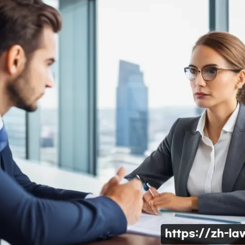 법률 변호사의 개인 브랜딩 전략 - **Prompt 1: Expert Legal Consultation**
A professional female lawyer, appearing confident and ap...