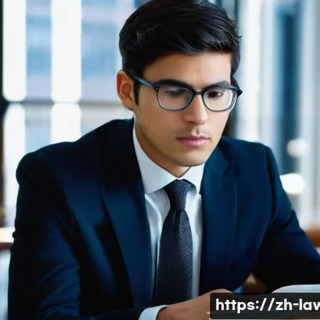 법률 변호사의 인턴십 경험 중요성 - **Prompt: Legal Intern Bridging Theory and Practice**
    A young, gender-neutral legal intern, dres...